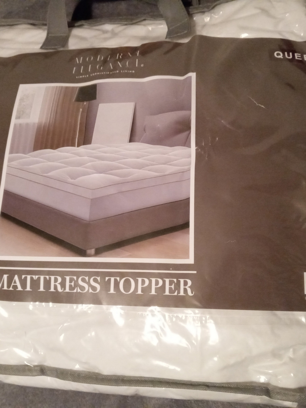 White Queen Mattress Topper - Plush Quilted Comfort